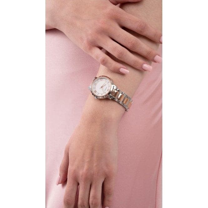 Montre Guess pour femme Dawn en acier inoxydable bicolore GW0404L3 - Image 5