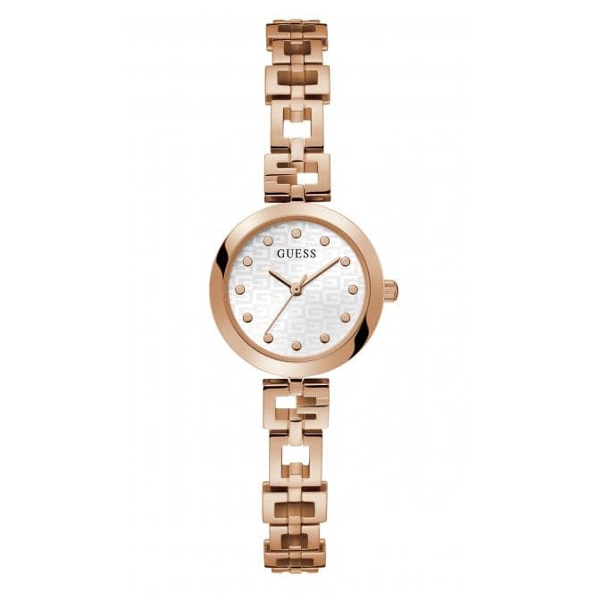 Guess Watches Ladies Lady G Stainless Steel Rose Gold Watch Gw0549l3