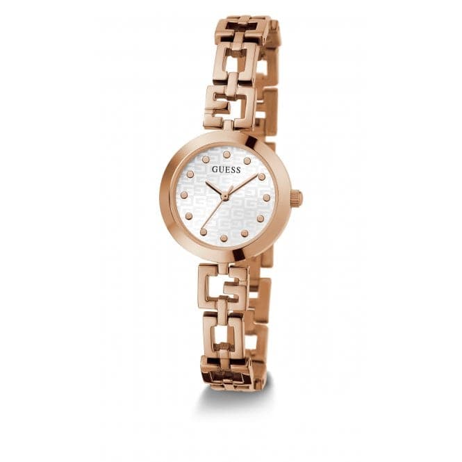 Guess Watches Ladies Lady G Stainless Steel Rose Gold Watch Gw0549l3 - Image 2