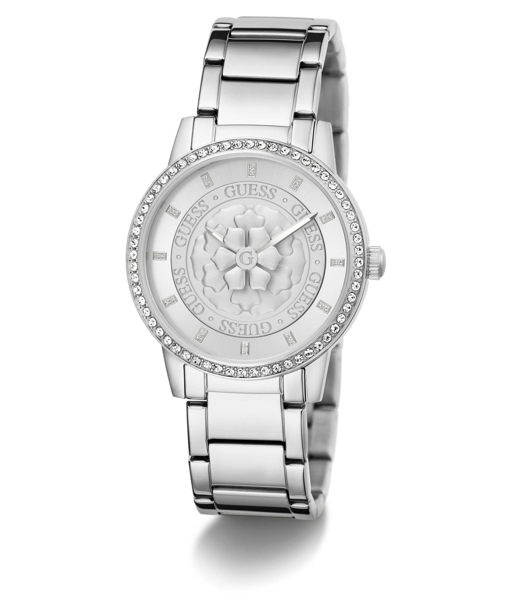 Ladies Petal Silver Tone Stainless Steel Watch Gw0747l1 - Image 5