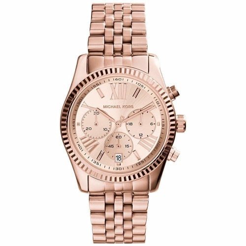 Montre chronographe Michael Kors Lexington pour femme, or rose, référence MK5569