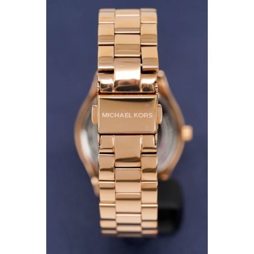 Michael Kors Mk3205 Ladies Mini Slim Runway Rose Gold Watch - Image 4