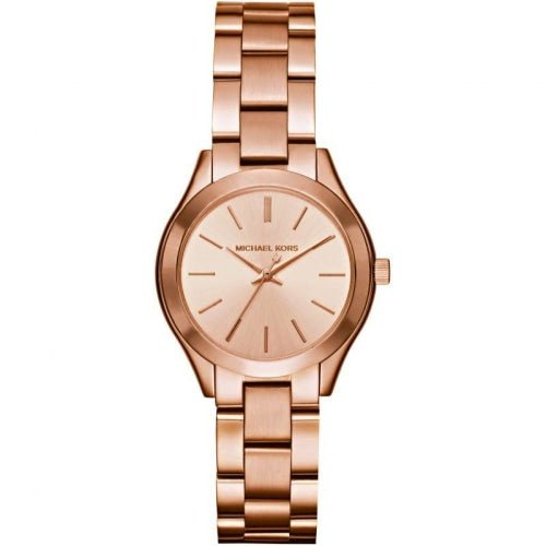 Michael Kors Mk3513 Ladies Slim Runway Rose Gold Watch