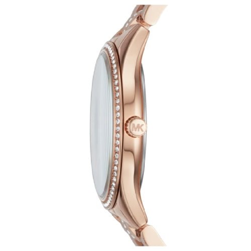 Michael Kors Mk3716 Ladies Lauryn Rose Gold Mother Of Pearl Watch - alternate view