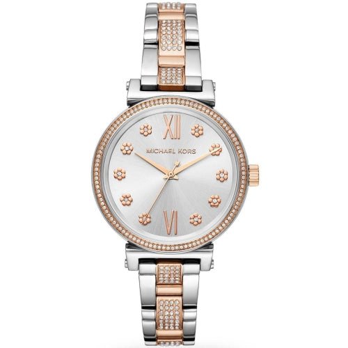 Michael Kors Mk3880 Ladies Sofie Two Tone Stainless Steel Crystal Watch