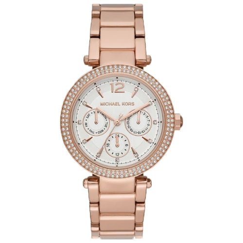 Michael Kors Mk5781 Ladies Parker Rose Gold White Stainless Watch