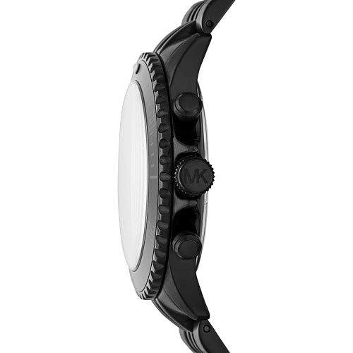 Michael Kors Mk8750 Men S Bayville Silver Black Chronograph Watch - alternate view