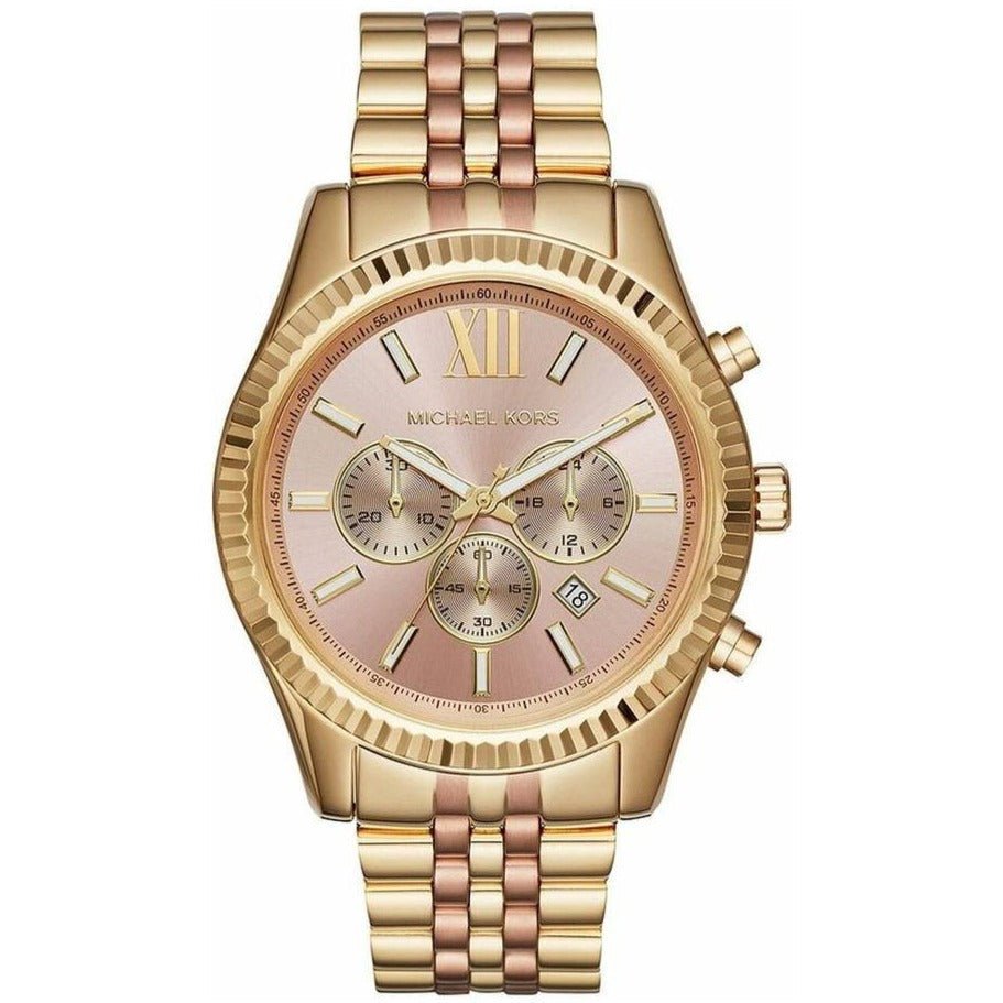 Montre chronographe Michael Kors Lexington en or MK6473