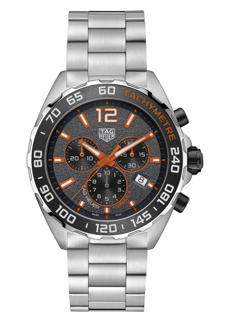 Tag Heuer Formula 1 Chronograph Ceramic Black Dial Silver Steel Strap Watch For Men Caz101ah Ba0842 - alternate view