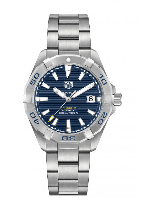 Tag Heuer Aquaracer Automatic Blue Dial Silver Steel Strap Watch For Men Wbd2112 Ba0928 - alternate view