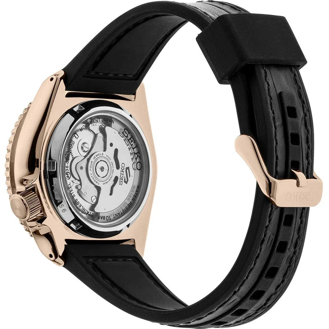 Seiko 5 Sports Auto Mens Black Watch Srpd76k1 - Image 2