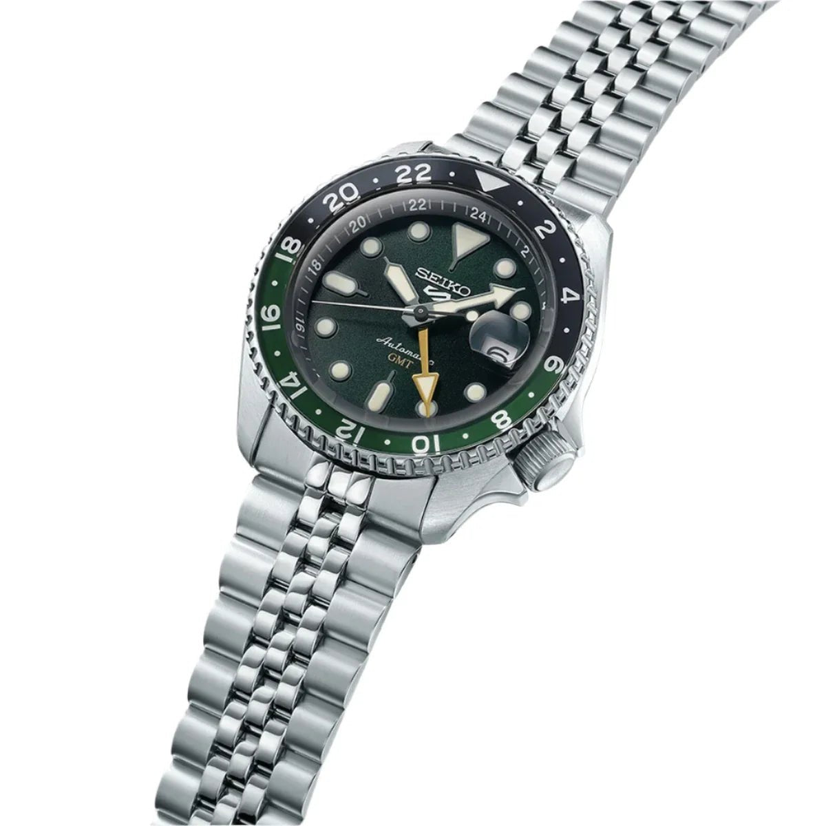 Seiko 5 Sports Auto Mens Green Watchssk035k1 - Image 3