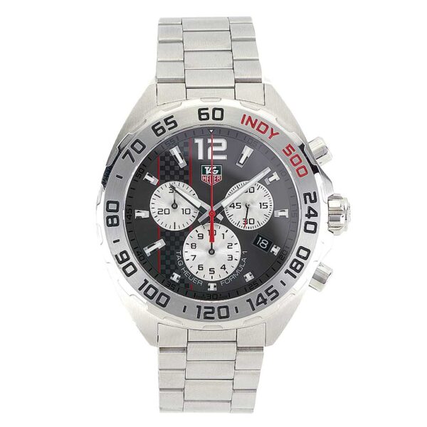 Tag Heuer Formula 1 Quartz Chronograph Grey Dial Silver Steel Strap Watch For Men Caz1114 Ba0877 - alternate view