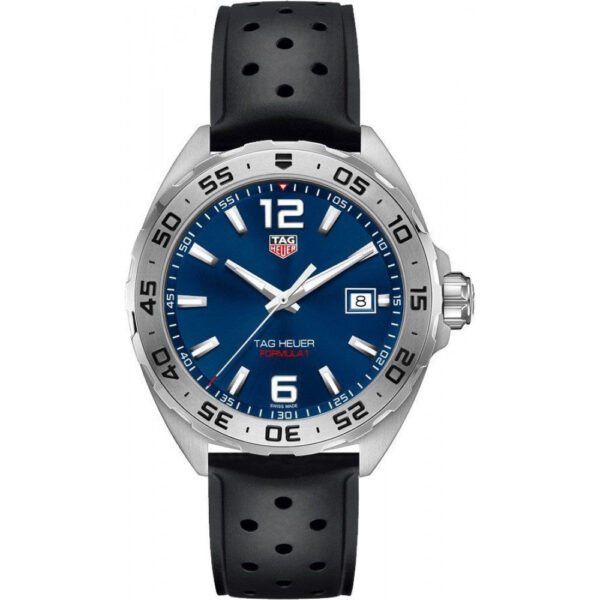 Tag Heuer Formula 1 Quartz Blue Dial Black Rubber Strap Watch For Men Waz1118 Ft8023 - alternate view