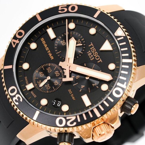 Tissot Chronograph Watch Seastar 1000 Rose Gold T1204173705100 2 - alternate view