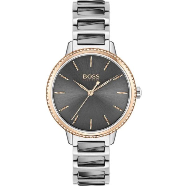 Hugo Boss Womens 1502569 Signature Two Tone Stainless Steel Watch