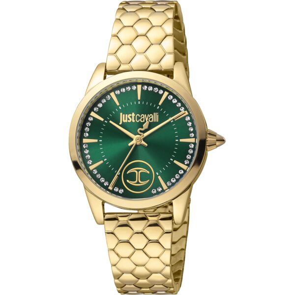 Just Cavalli Donna affascinante Yellow Gold Green
