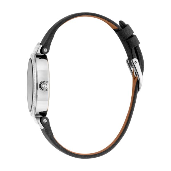 Just Cavalli Vibrazioni Leather Black Silver Leopard - alternate view