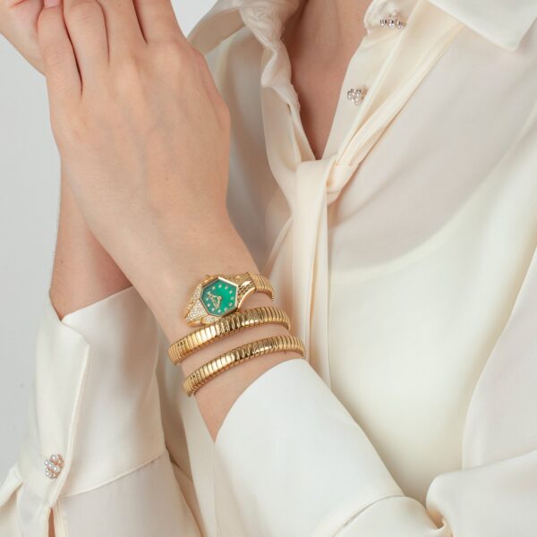 Just Cavalli Glam Evo 7 Doppio Yellow Gold Green - alternate view