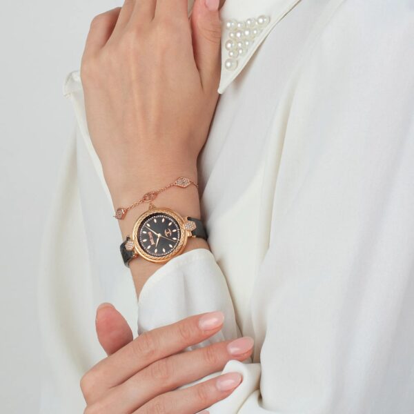 Just Cavalli Snake Creazione Black Leather - alternate view