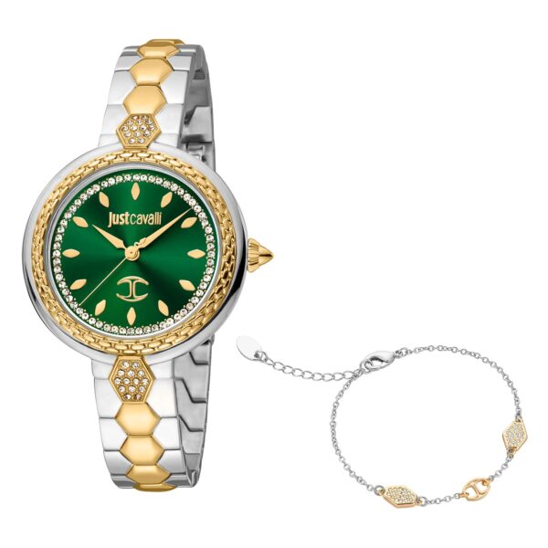 Just Cavalli Snake Creazione Two Tones YG Green