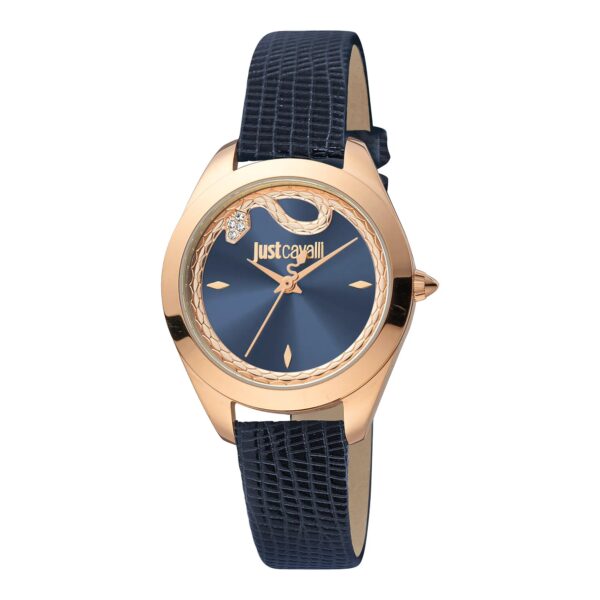 Just Cavalli Donna finezza Leather RG Blue
