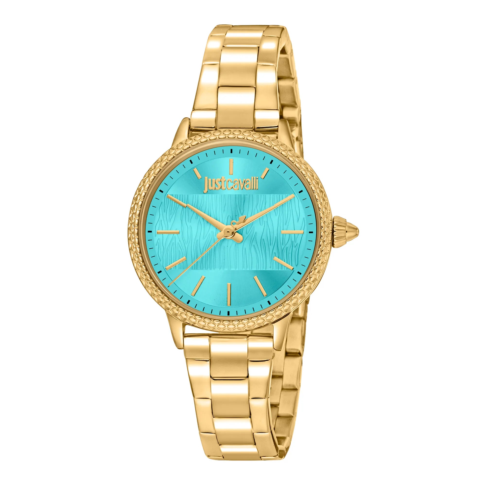 Just Cavalli Miraggio Yellow Gold Turquoise