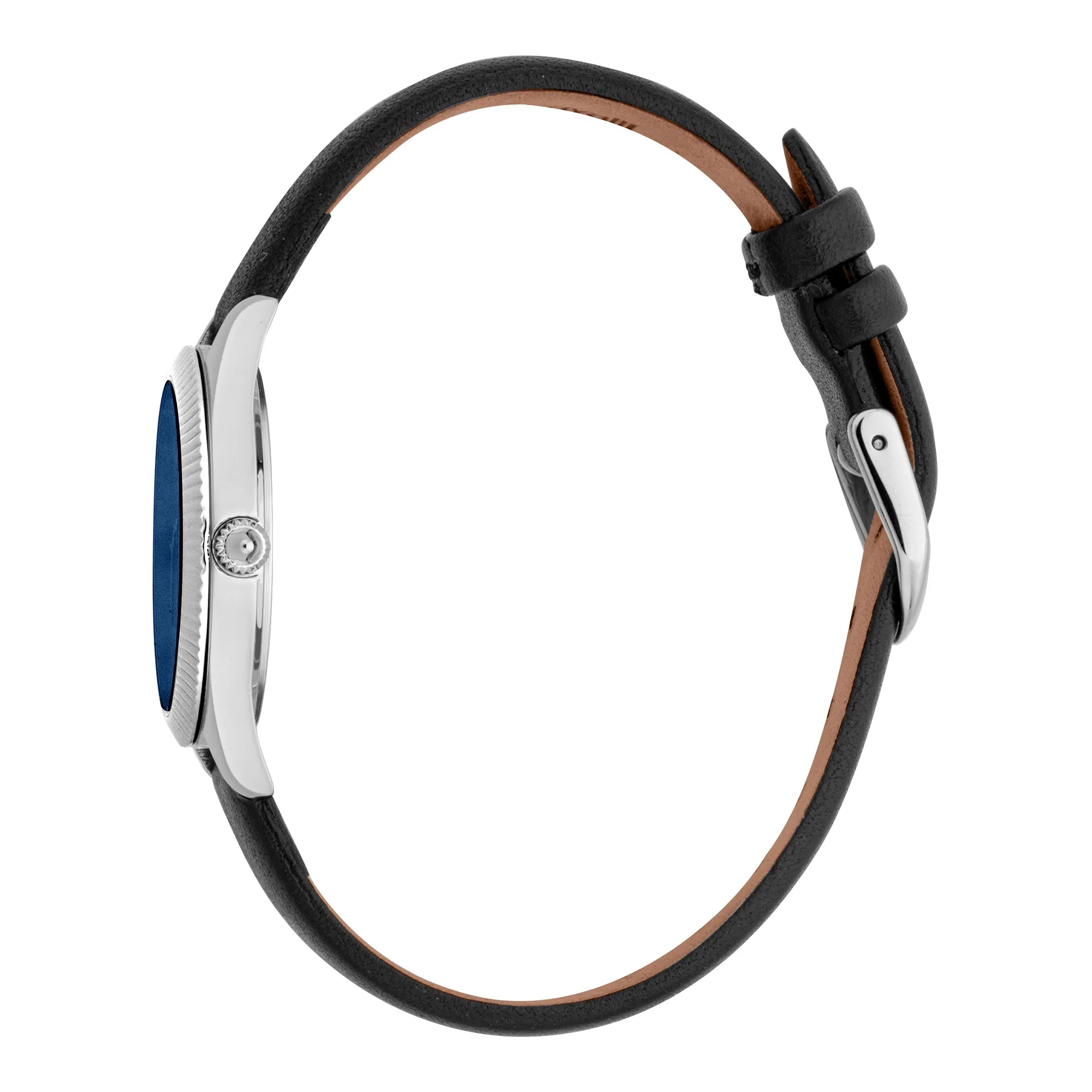 Just Cavalli Pacentro Leather Black Blue - Image 3