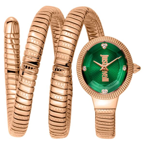 Just Cavalli After Party Rose Gold Green