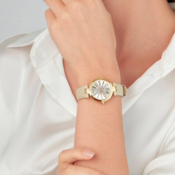 Just Cavalli Modena Leather Beige Yellow Gold - alternate view