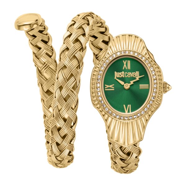 Just Cavalli Twined Yellow Gold Green