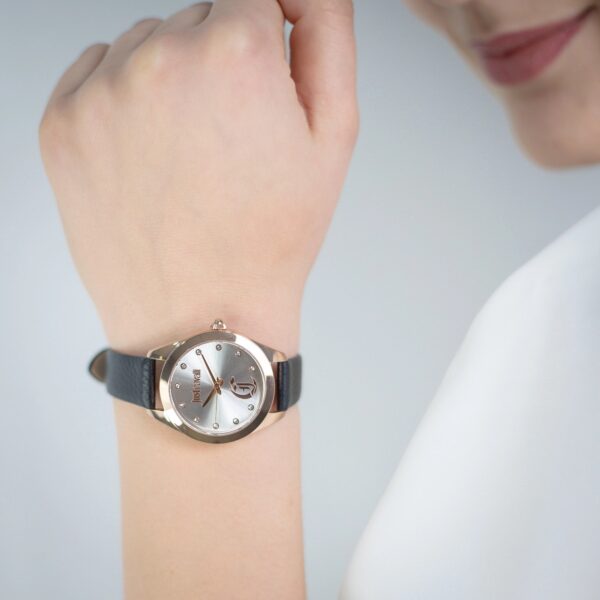 Just Cavalli Luna Leather Black RG Silver - alternate view