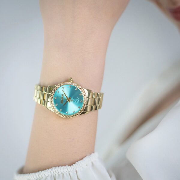 Just Cavalli Fiorenza Snake Yellow Gold Turquoise - alternate view
