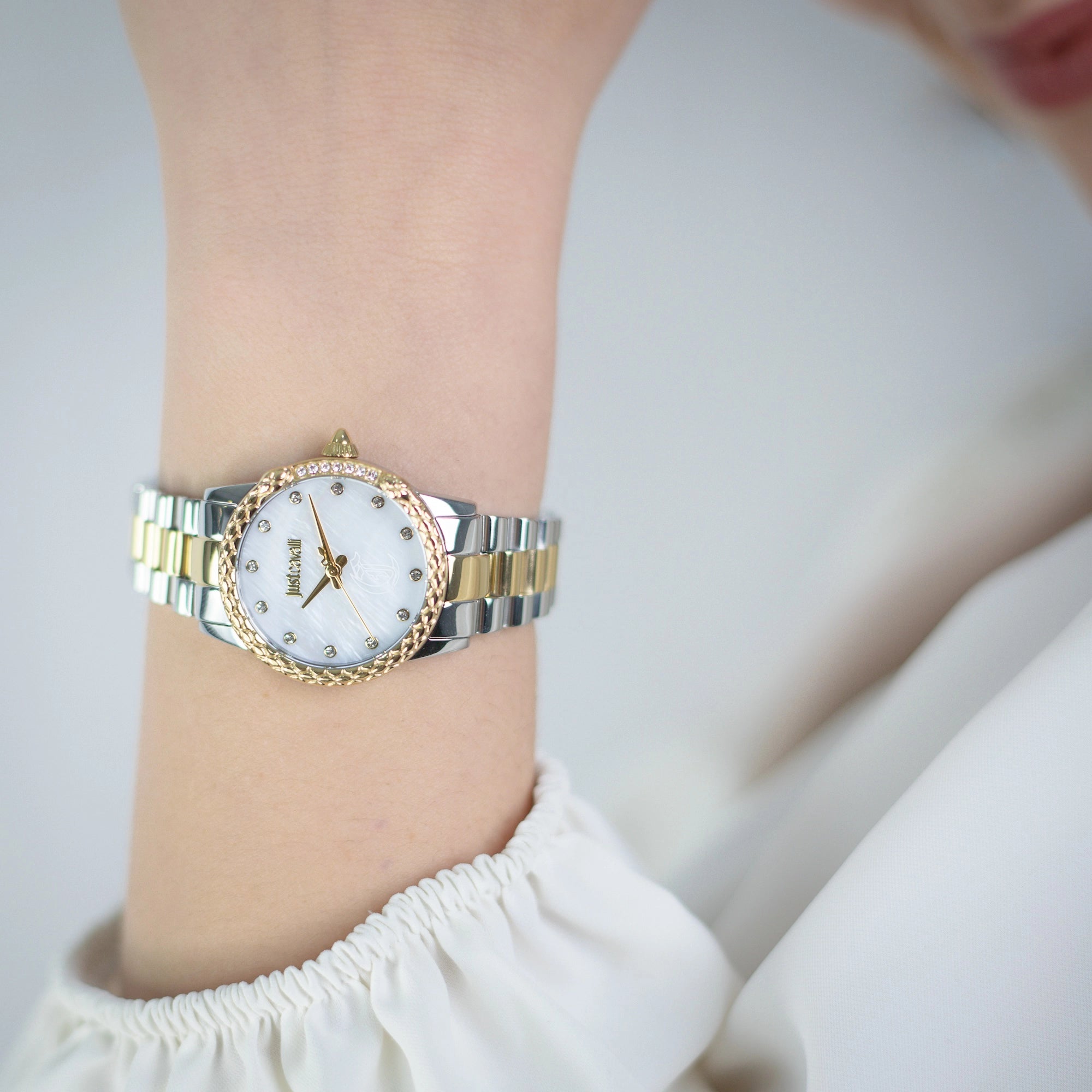 Just Cavalli Fiorenza Snake Two Tones YG MOP - Image 2