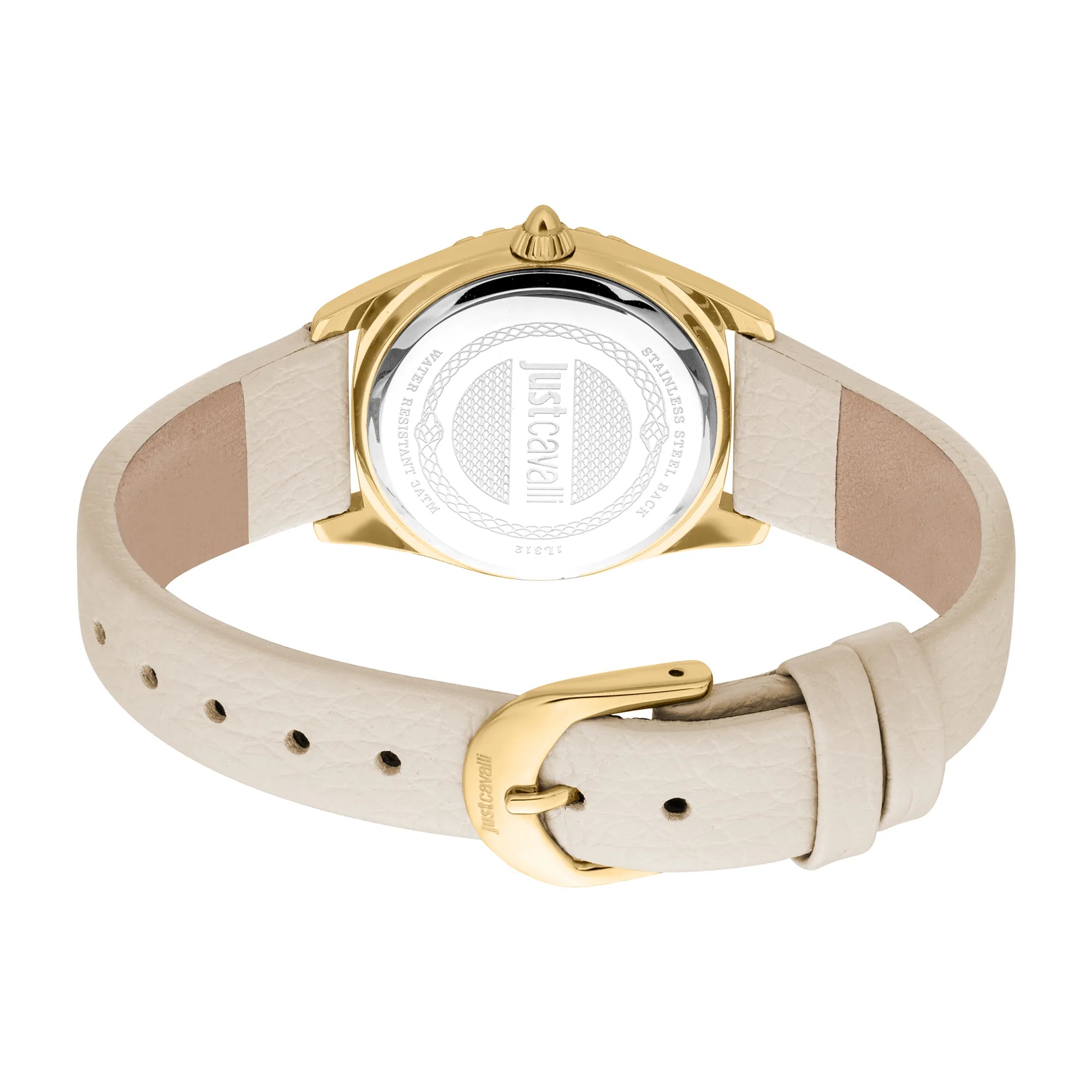 Just Cavalli Indomitable Animalier Leather Beige YG - Image 4