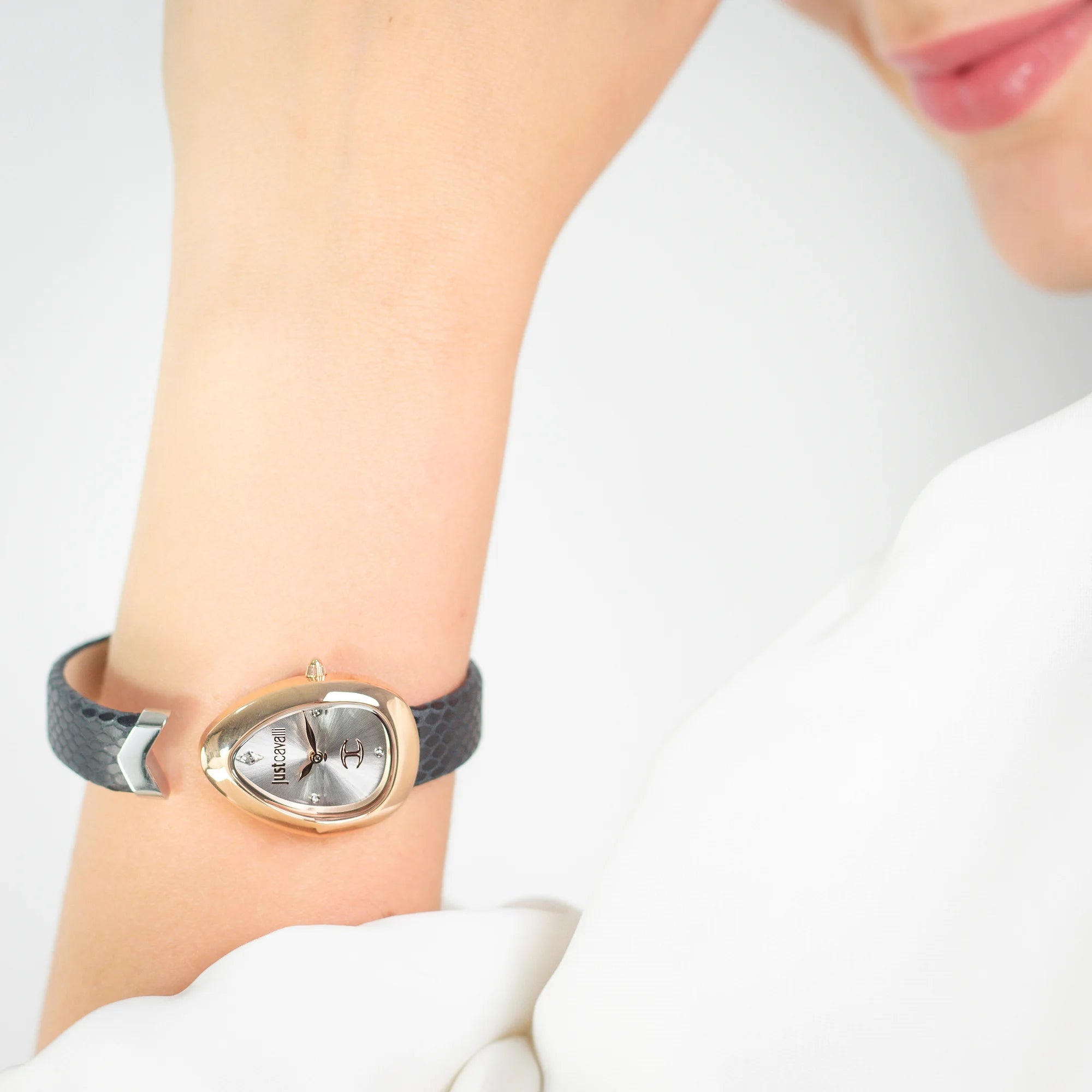 Just Cavalli Diversa Snake Black Rose Gold - Image 2