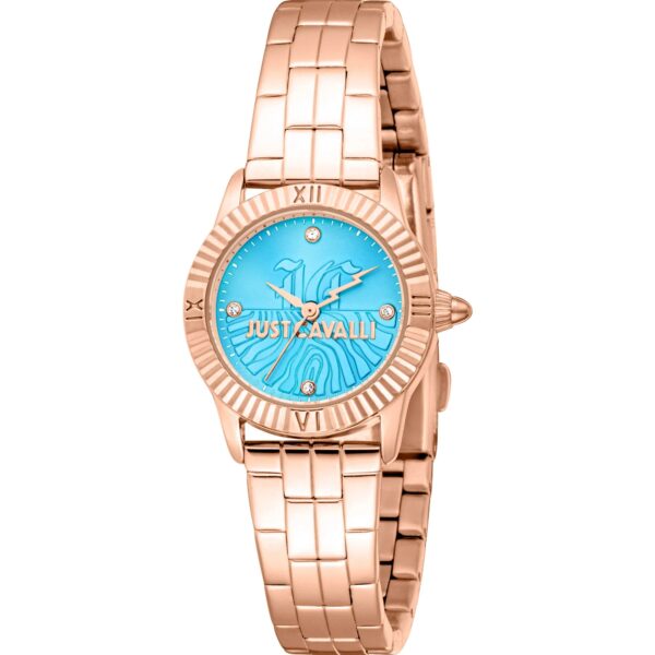 Just Cavalli Mini Raffinata Rose Gold Light Blue