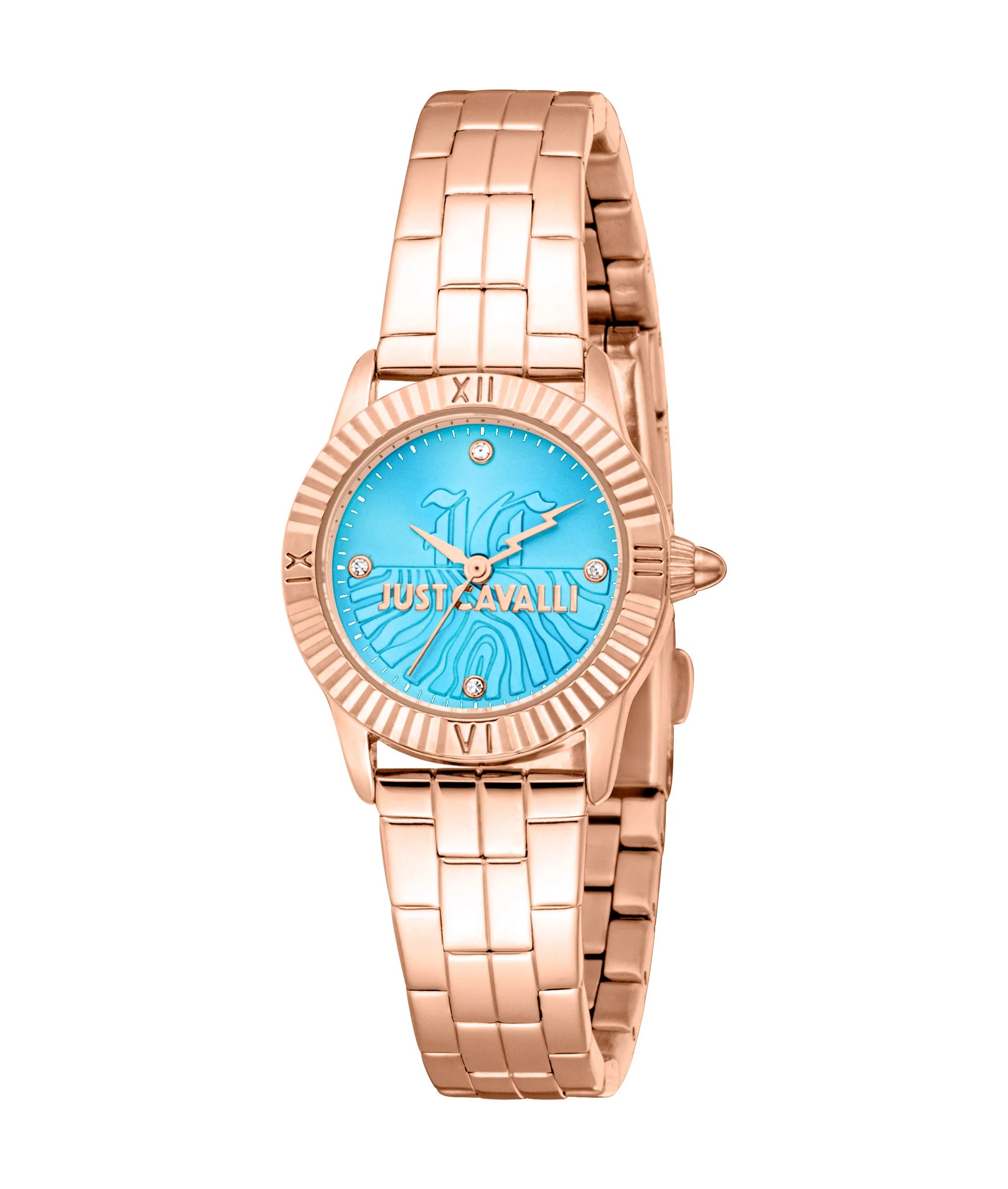 Just Cavalli Mini Raffinata Rose Gold Light Blue