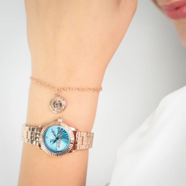 Just Cavalli Mini Raffinata Rose Gold Light Blue - alternate view