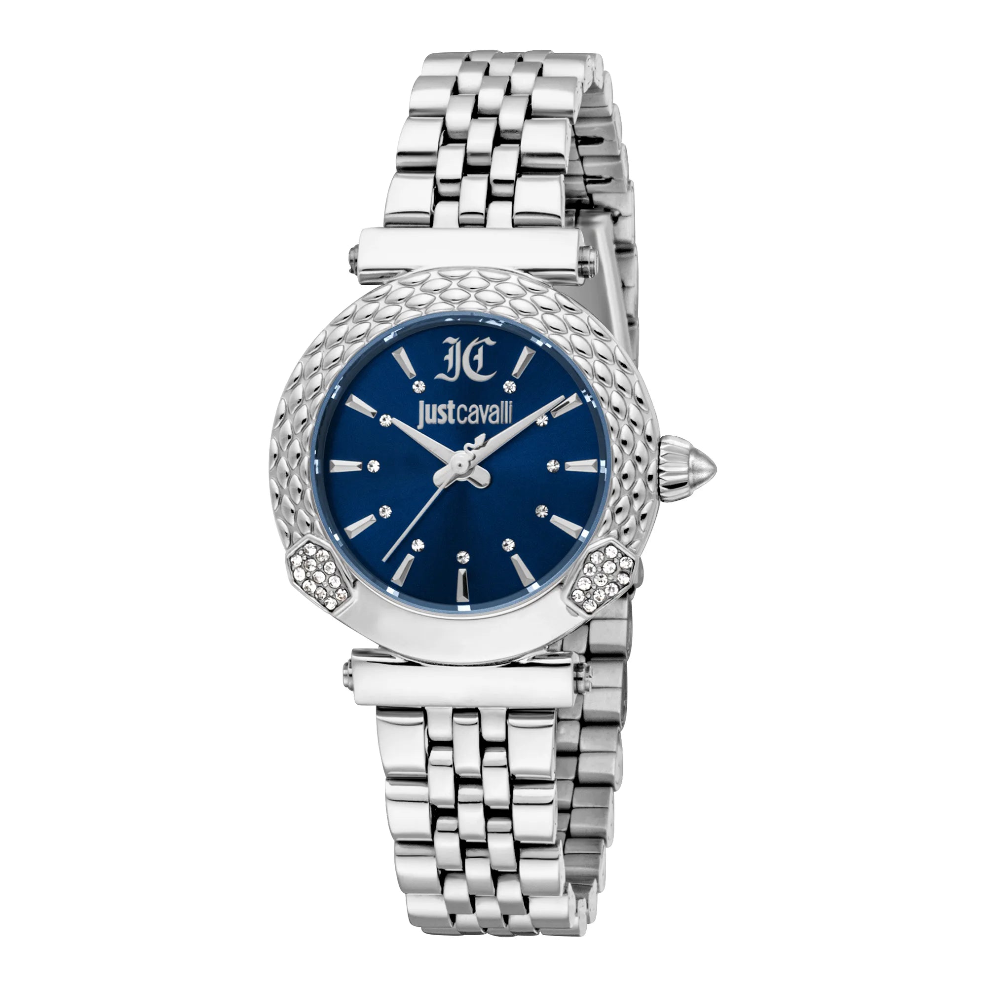 Just Cavalli Mistero Snake Silver Blue