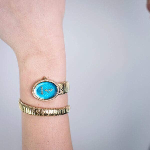 Just Cavalli Velina Yellow Gold Turquoise - alternate view