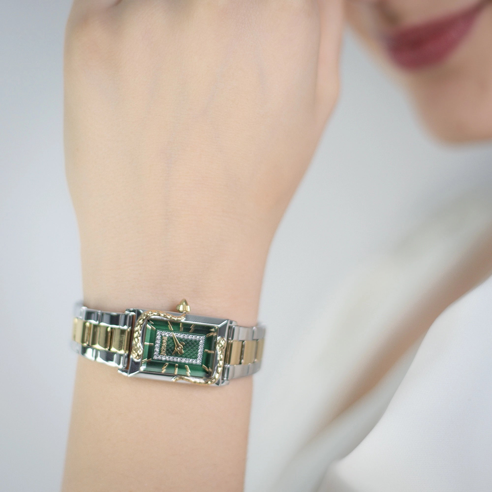 Just Cavalli Dolcezza Snake Two Tones YG Green - Image 2