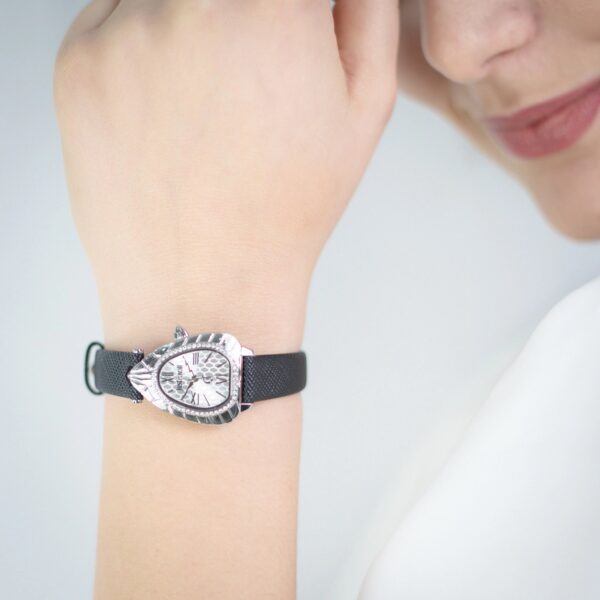 Just Cavalli Perla Leather Black Silver - alternate view