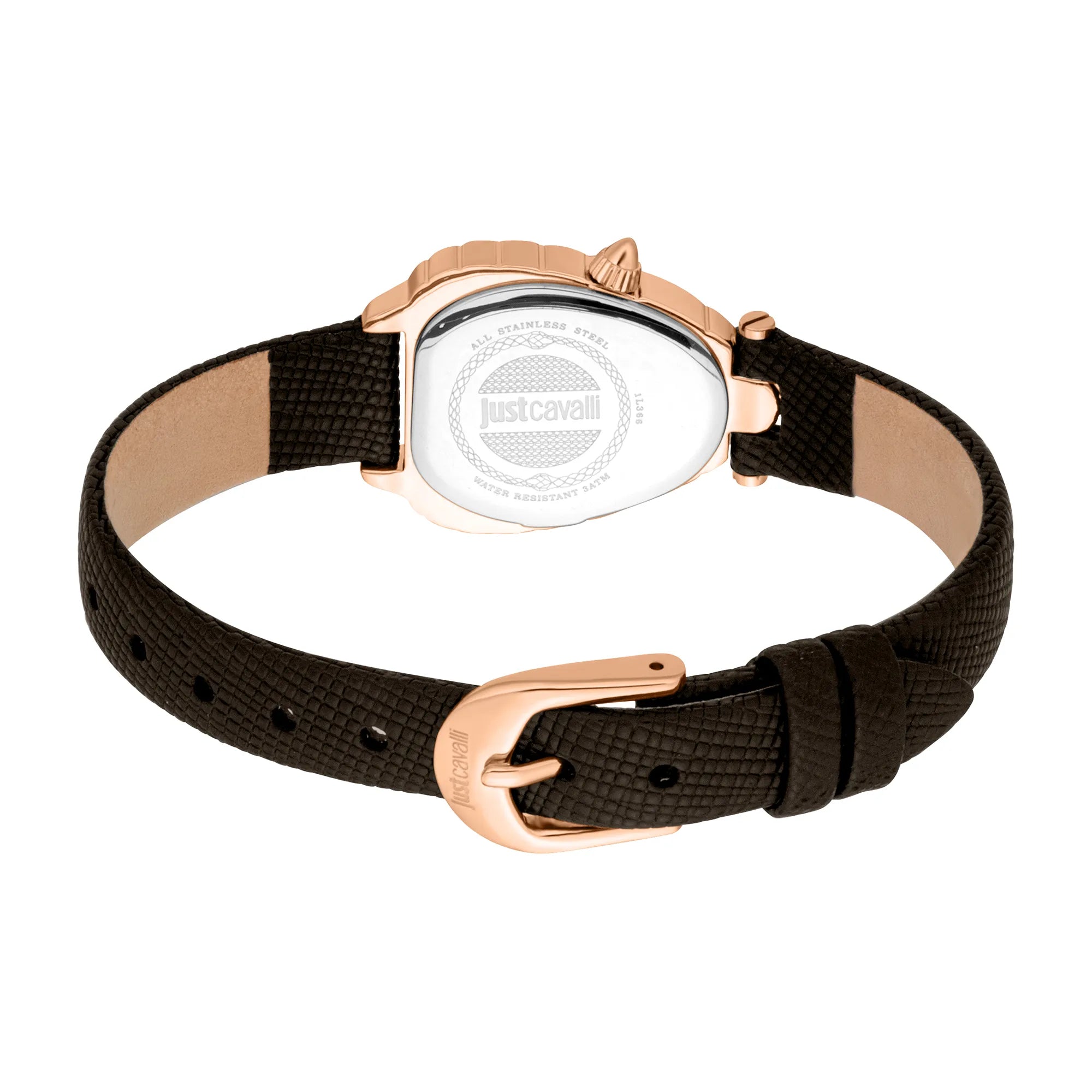 Just Cavalli Perla Leather Brown RG - Image 4