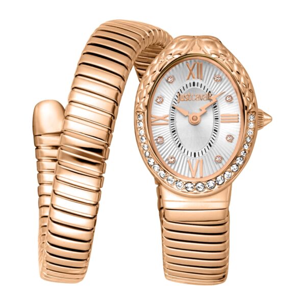 Just Cavalli Fiore Rose Gold Silver
