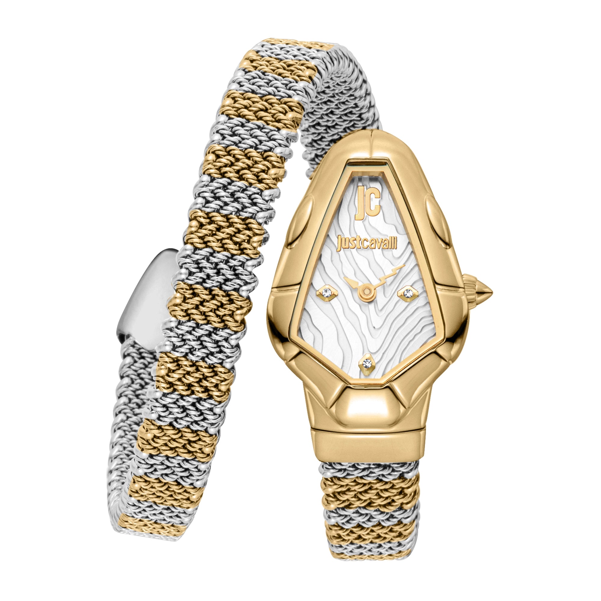 Just Cavalli Fiamma Silver Yellow Gold